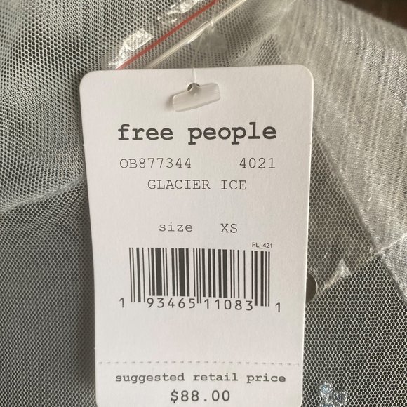 NWT Free People Shear blouse - Picture 4 of 4